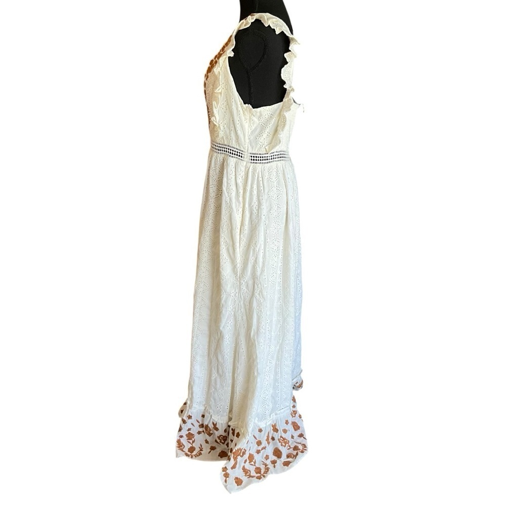 Allison New York Embroidered Lace Maxi Dress Ivory Size M NWT - Picture 4 of 9